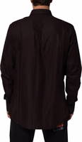 Brown Cotton LongSleeve MARTINI Dress  Shirt 3