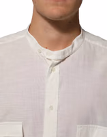 White Cotton Floral Print Button Down Shirt 4