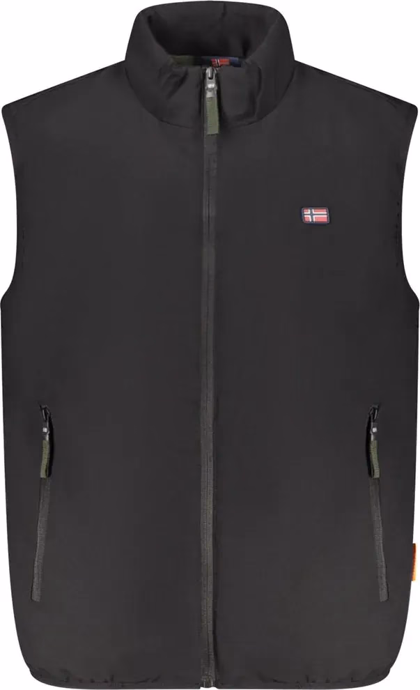 Black Polyester Men's Jacket