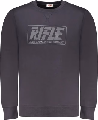 Blue Cotton Men Sweatshirt
