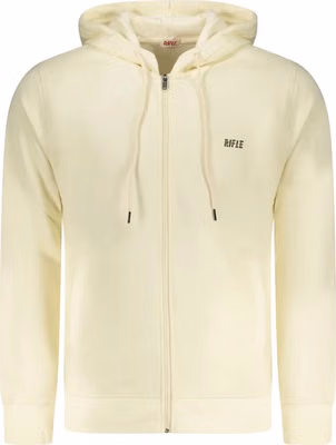 White Cotton Men's Hoodie Sweatshirt