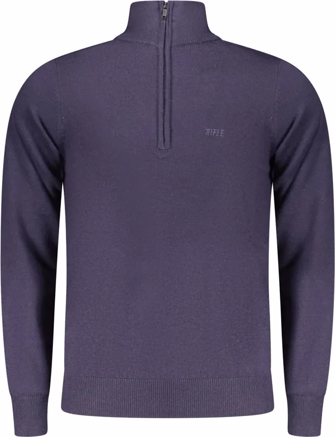 Blu Polyester Men Sweater