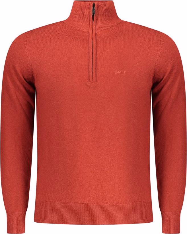 Red Polyester Men Sweater