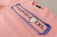 Pink Printed Long Sleeves Pullover Sweater 2