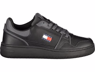 Black Polyurethane Women Sneaker