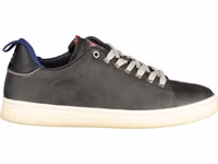 Black Polyurethane Men Sneaker 1