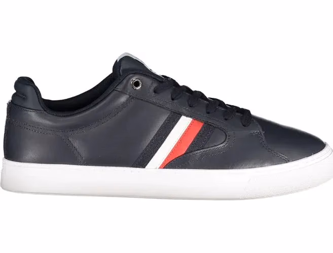 Blue Polyester Men Sneaker