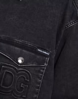 Black Cotton Long Sleeve Denim Casual Shirt 3