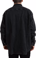 Black Cotton Long Sleeve Denim Casual Shirt 5