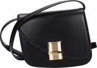 Black Leather Crossbody Bag 1