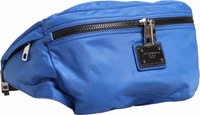 Blue Logo Plaque Nylon Waist Fanny Pack Men's Borse Bag 2
