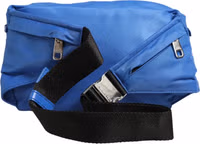 Blue Logo Plaque Nylon Waist Fanny Pack Men's Borse Bag 3
