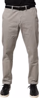 Gray Cotton Stretch Tapered Fit Men Chino Trouser Pants 1