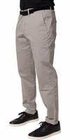 Gray Cotton Stretch Tapered Fit Men Chino Trouser Pants 2