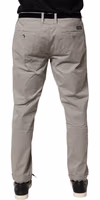 Gray Cotton Stretch Tapered Fit Men Chino Trouser Pants 3