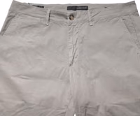 Gray Cotton Stretch Tapered Fit Men Chino Trouser Pants 4