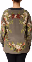 Enchanted Sicily Silk Crewneck Blouse Sweater 3