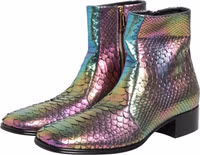 Multicolor Chelsea Short Ankle Boots Shoes 3