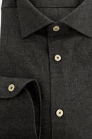 Gray Cotton Men Shirt 4