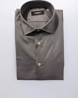 Gray Cotton Men Shirt 1