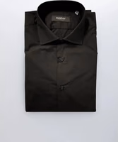 Black Cotton Men's Shirt 1