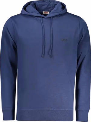Blue Cotton Men Sweatshirt