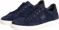 Blue Leather Suede Low Top Sneakers Shoes 3