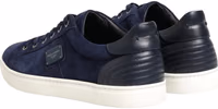 Blue Leather Suede Low Top Sneakers Shoes 4