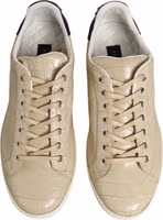 Beige London Low Top Leather Sneakers Shoes 2