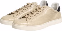 Beige London Low Top Leather Sneakers Shoes 3