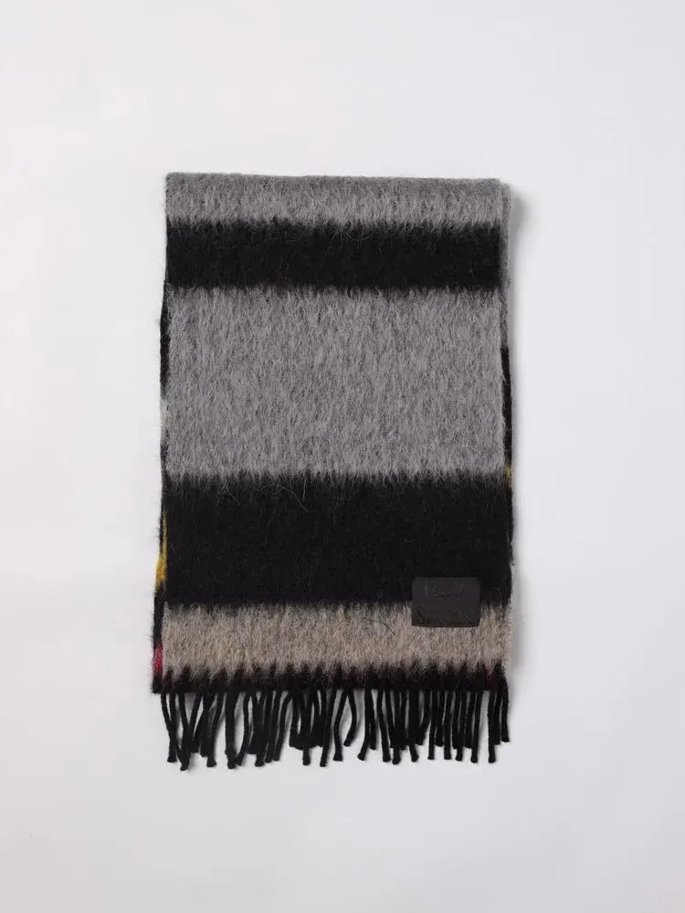 Gray Wool Scarf