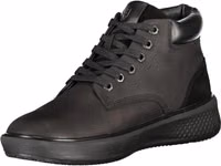 Black Leather Men Sneaker 3