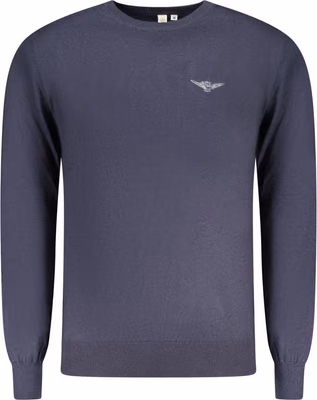 Blue Cotton Men's Sweater
