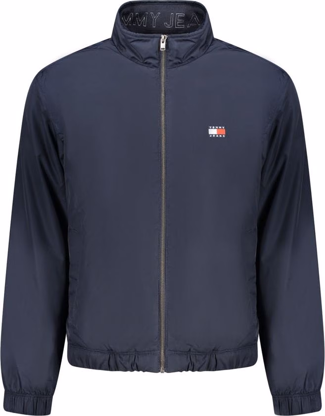 Blue Polyester Men's Jacket
