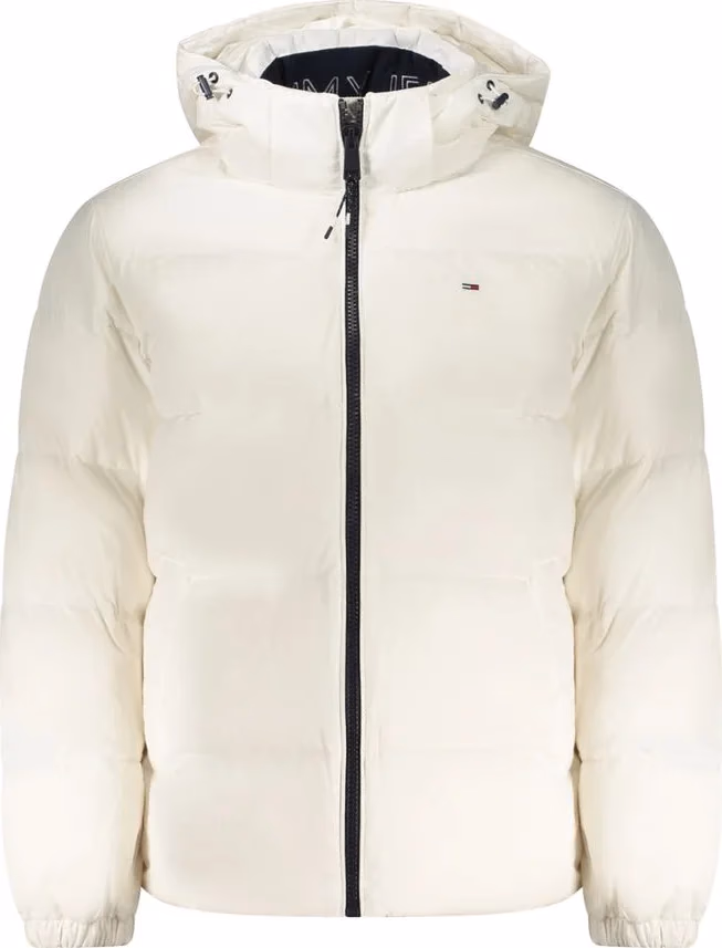 White Polyester Men's Jacket