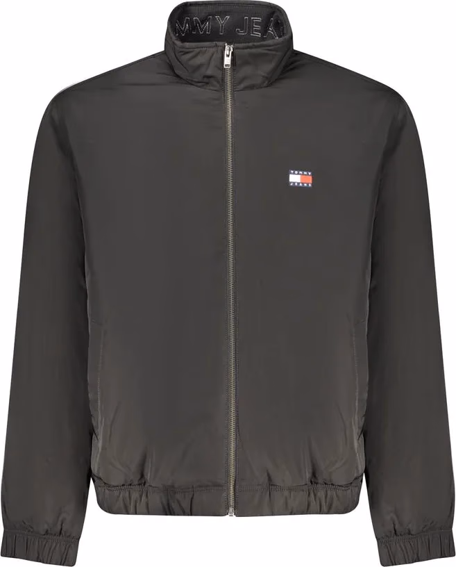 Black Polyester Men's Jacket