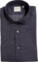 Blue Cotton Men's Slim Fit Shirt 1