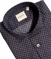Blue Cotton Men's Slim Fit Shirt 3