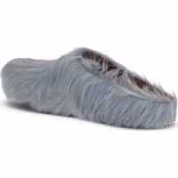 Blue Calf Leather Bos Taurus Mules 3