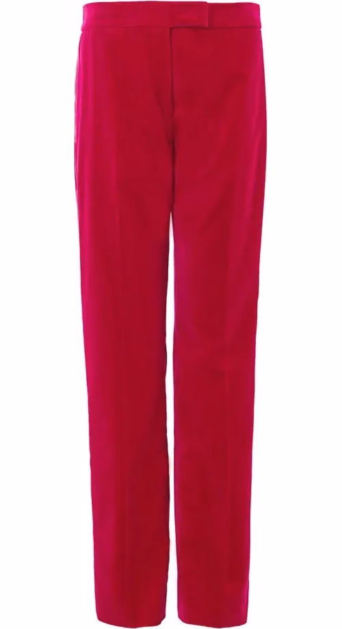 Fuchsia Cotton Dress Pants