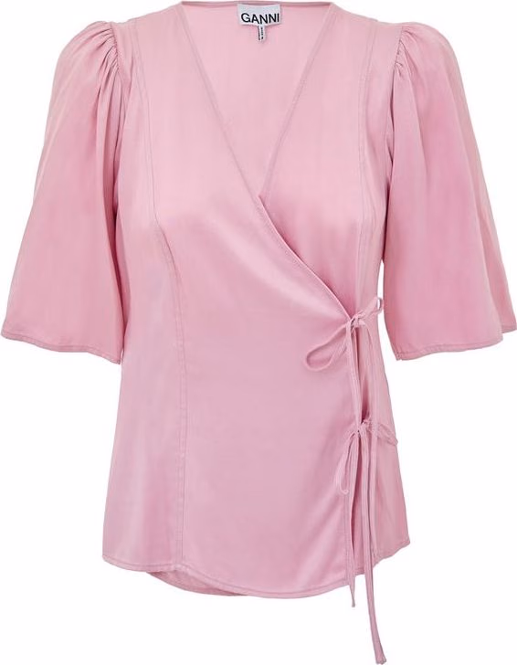 Pink Satin Tank Tops