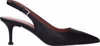 Black Leather Platform Pumps 1