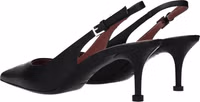 Black Leather Platform Pumps 4