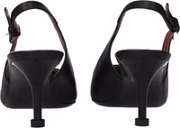 Black Leather Platform Pumps 5