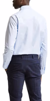 Blue Cotton Dress Shirt 2