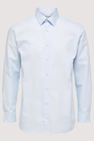 Blue Cotton Dress Shirt 4
