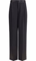 Black Silk Casual Pants 1