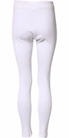 White Cotton Mid Waist Tights Leggings Pants 2