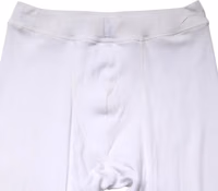 White Cotton Mid Waist Tights Leggings Pants 3