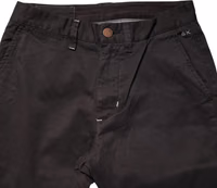 Dark Brown Cotton Stretch Straight Mid Waist Trouser Pants 3